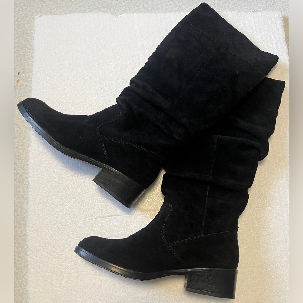 Cougar Womens Carla Black Suede Waterproof Knee Boots Size 6